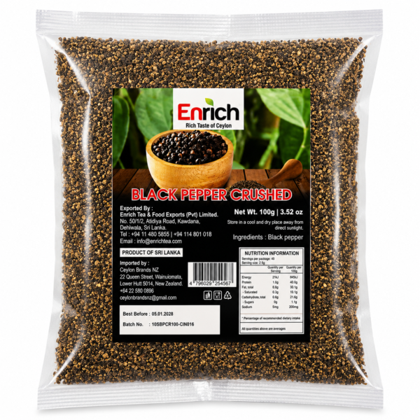 Enrich Black Pepper Crushed 100g