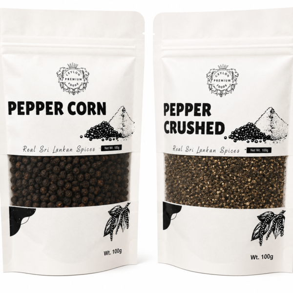 Ceylon Premium Foods Pepper Crushed & Pepper Corn 100g