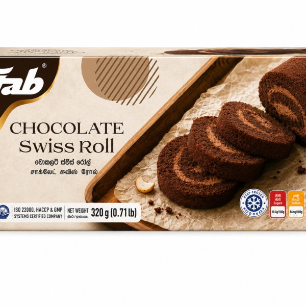Fab Chocolate Swiss Roll 320g