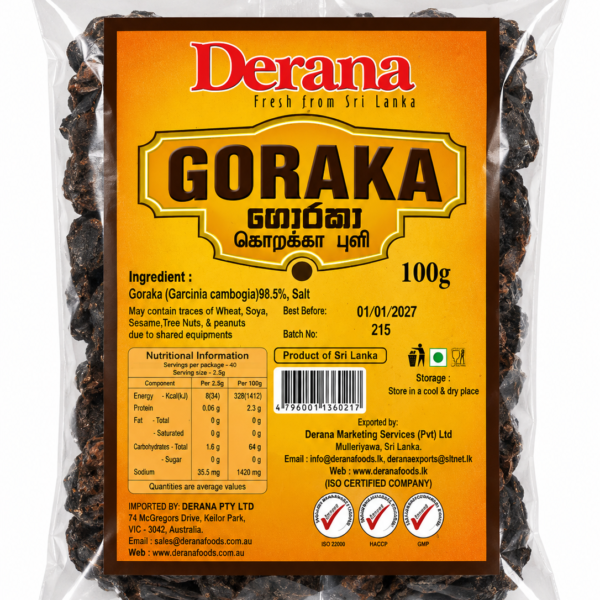 Derana Goraka (Garcinia) 100g