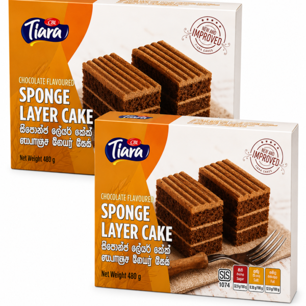 CBL Tiara Chocolate Flavoured Sponge Layer Cake