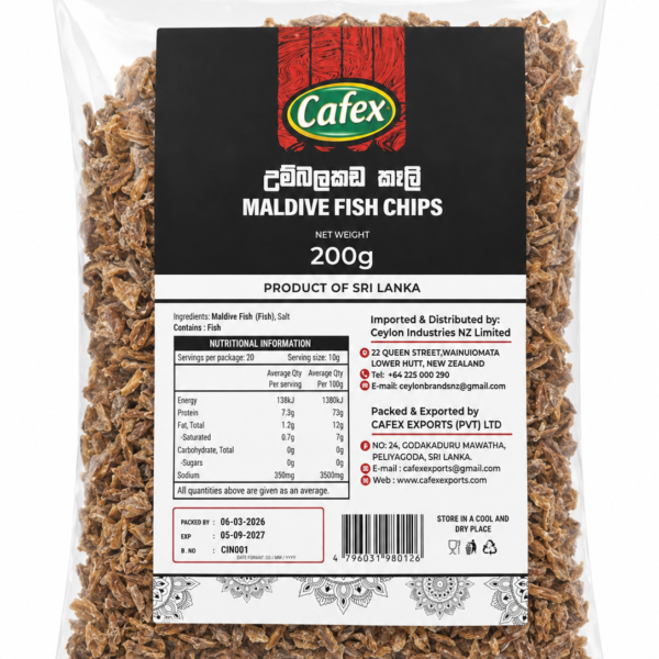 Cafex Maldive Fish Chips 200g