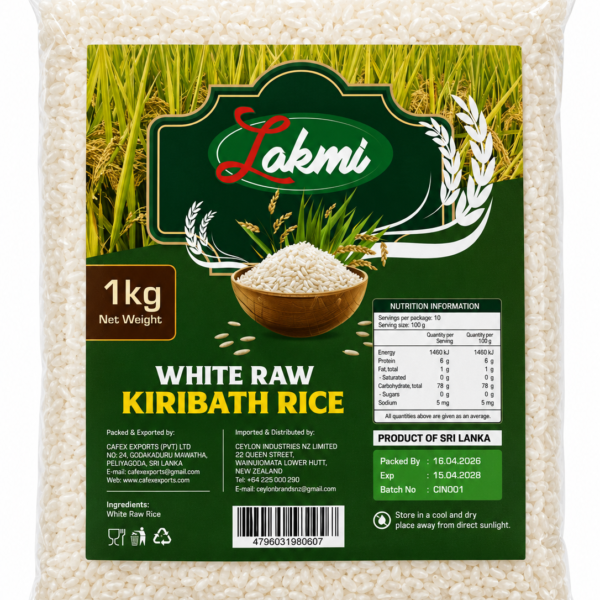 Lakmi White Raw Kiribath Rice 1kg
