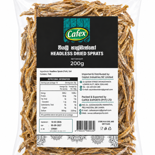 Cafex Headless Dried Sprats 200g