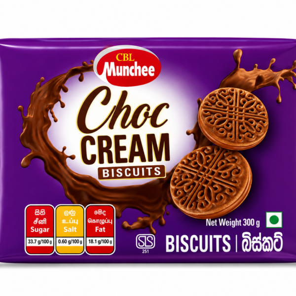 CBL Munchee Choc Cream Biscuits 300g